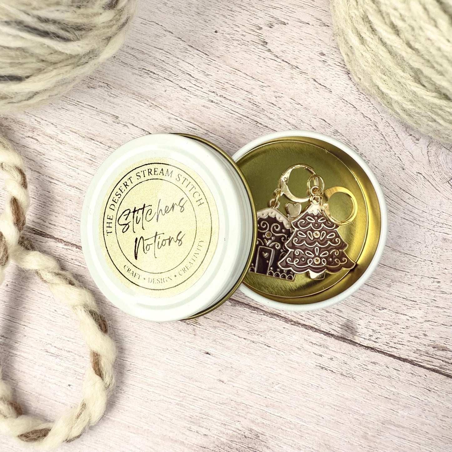 Cozy Cottage Stitch Marker Set – Snag Free Locking progress keepers