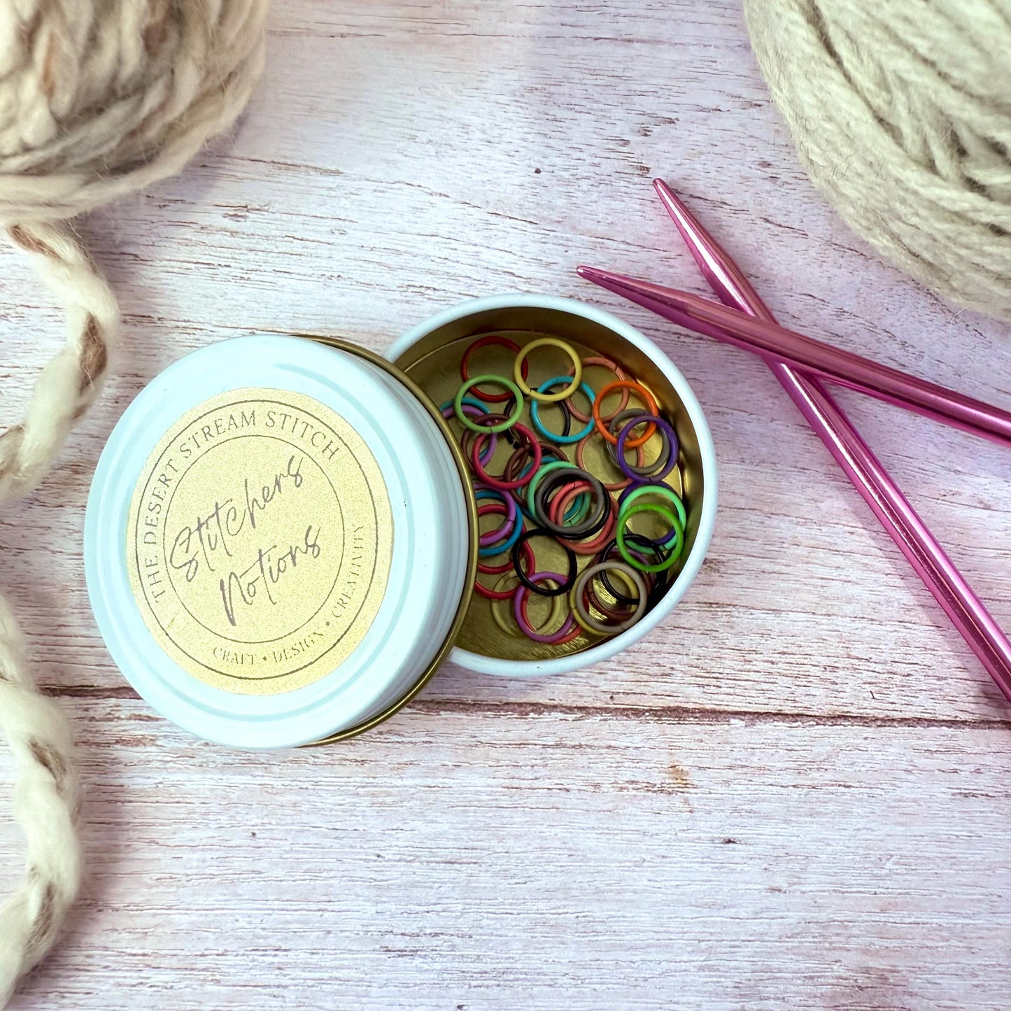 Knitting Stitch Markers - Snag Free Closed Ring Markers | Mixed Colors Set of 40