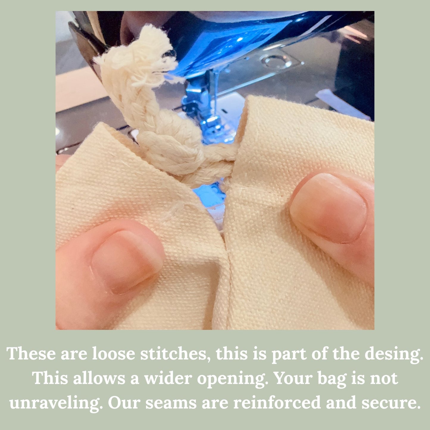Coffee Crime & Stitch Time Drawstring Project Bag - The Desert Stream Stitch