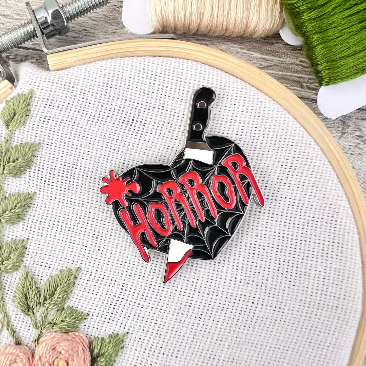 Horror Needle Minder Needle Threader Magnetic - The Desert Stream Stitch