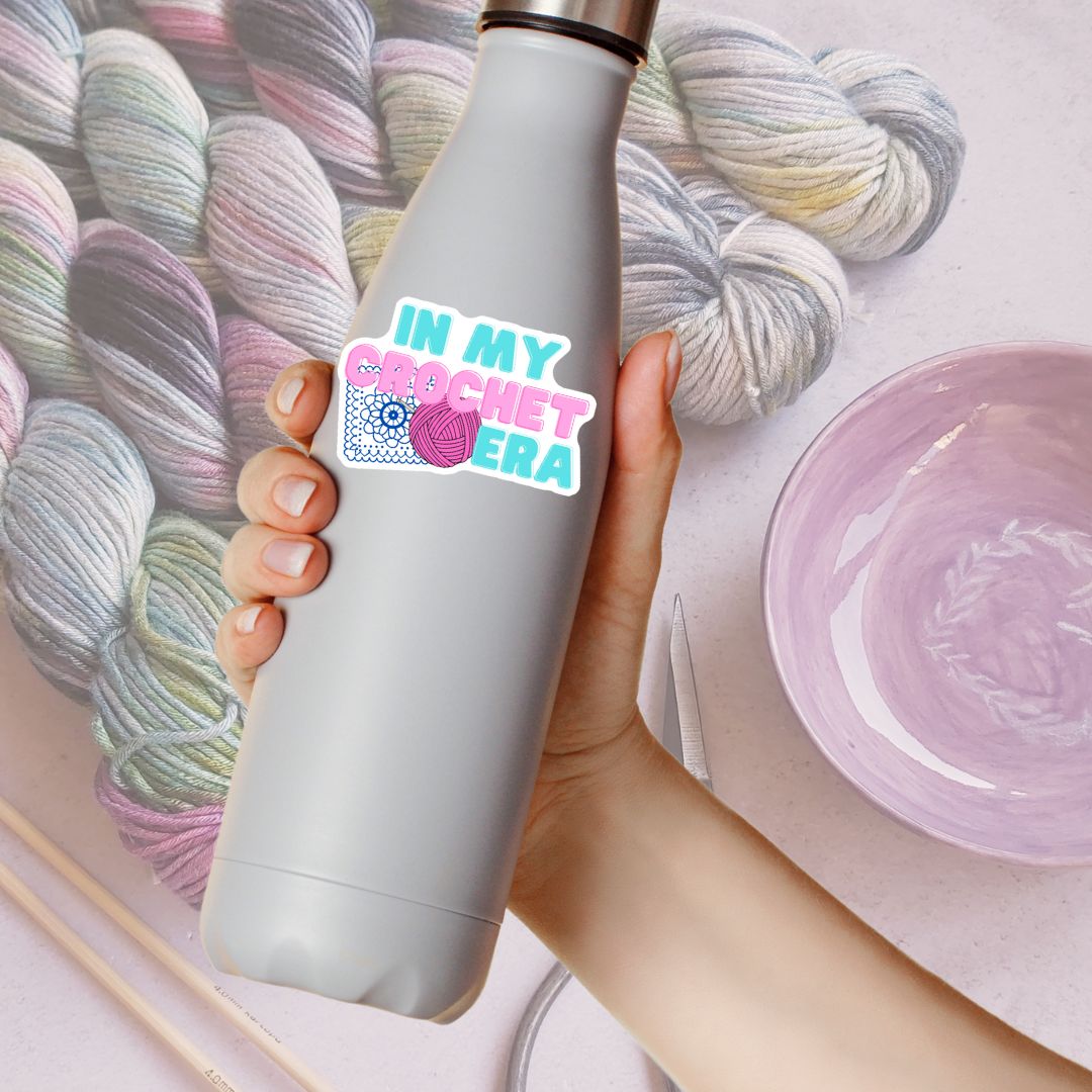 In My Crochet Era Vinyl Sticker - The Desert Stream Stitch