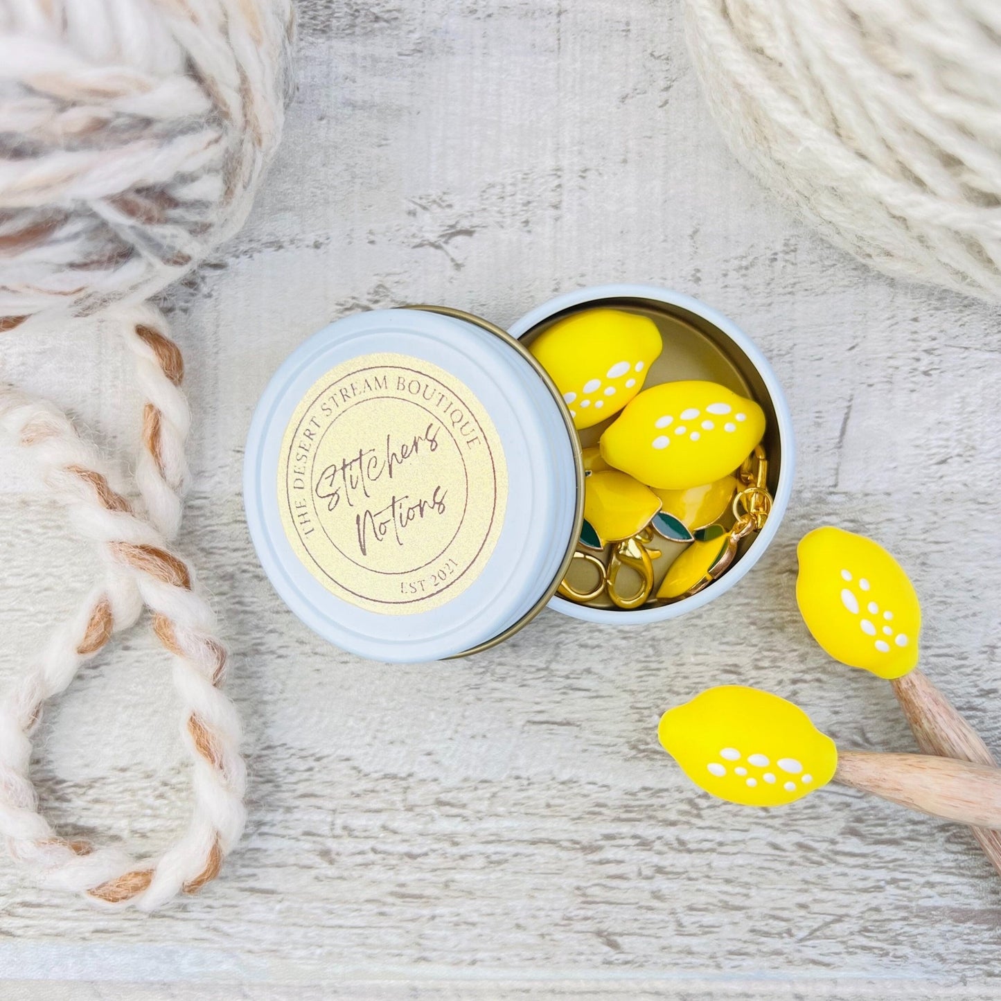 Lemon Stitchers Notions Knitting Set - The Desert Stream Stitch