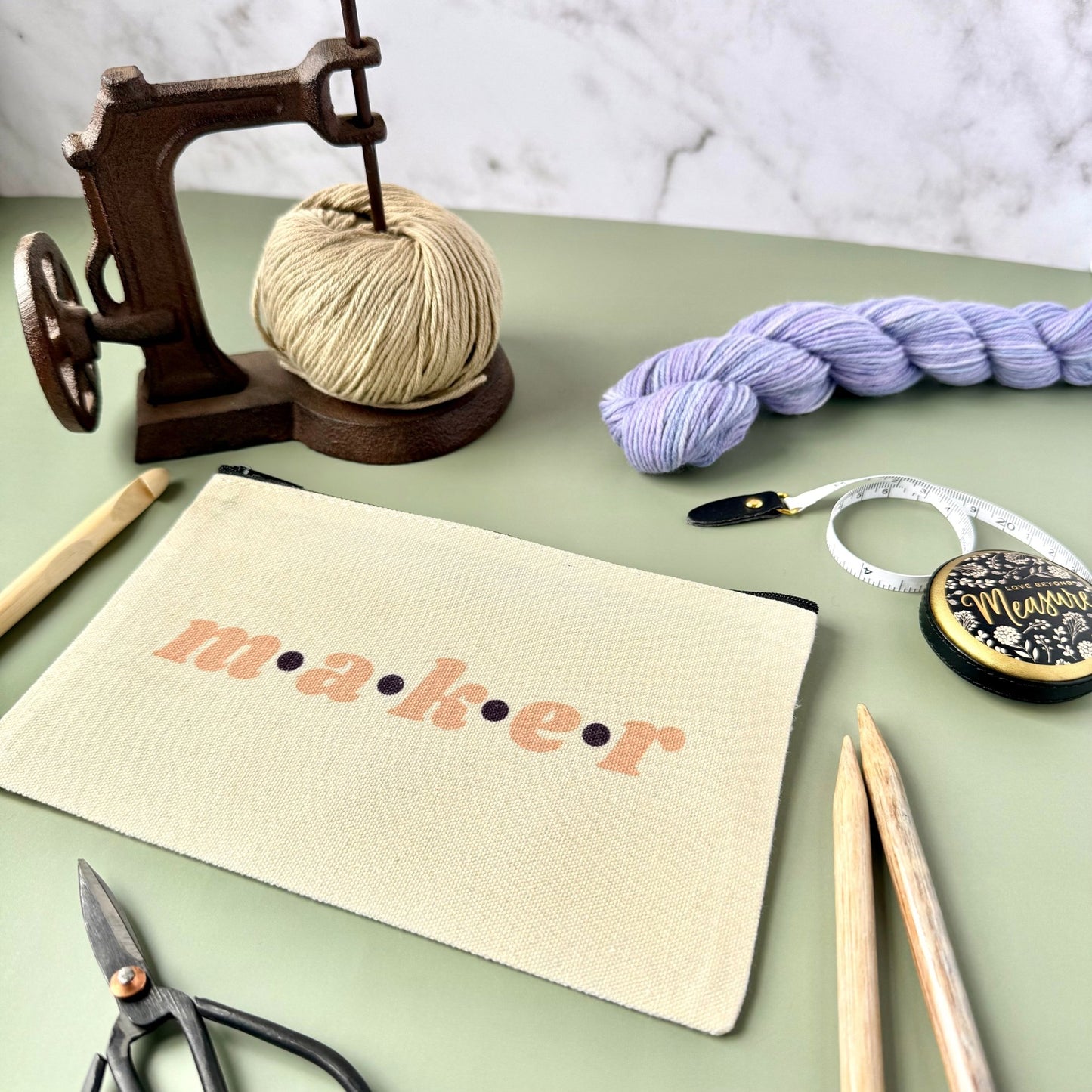 Maker Notions Project Zip Bag - The Desert Stream Stitch