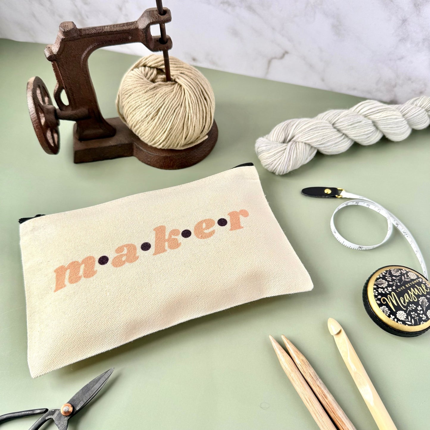 Maker Notions Project Zip Bag - The Desert Stream Stitch