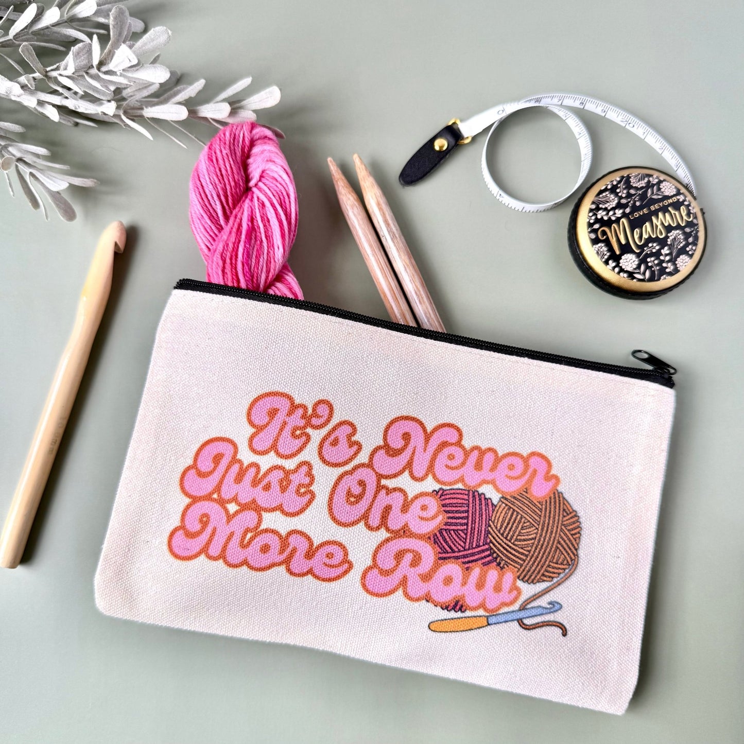 Never One More Row Notions Project Zip Bag - The Desert Stream Stitch