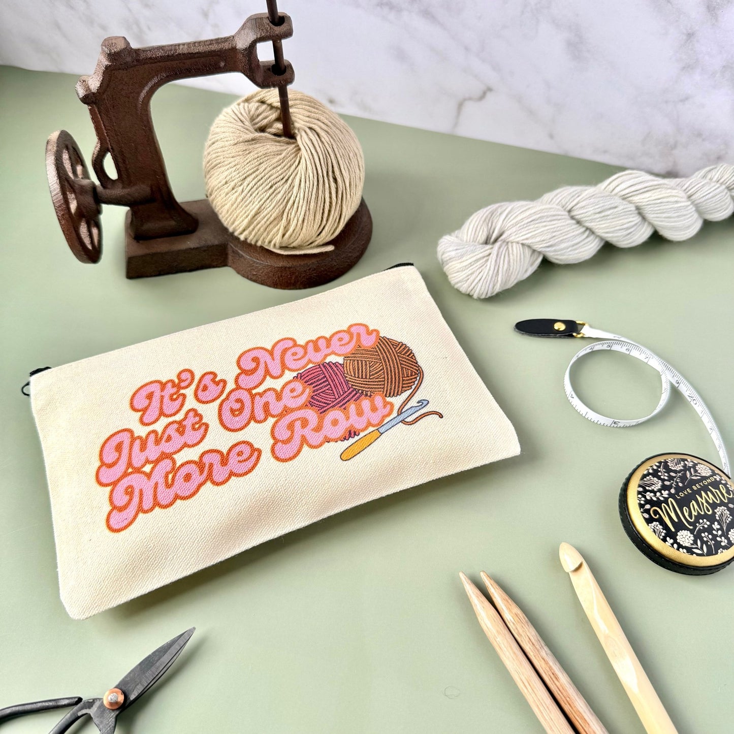 Never One More Row Notions Project Zip Bag - The Desert Stream Stitch