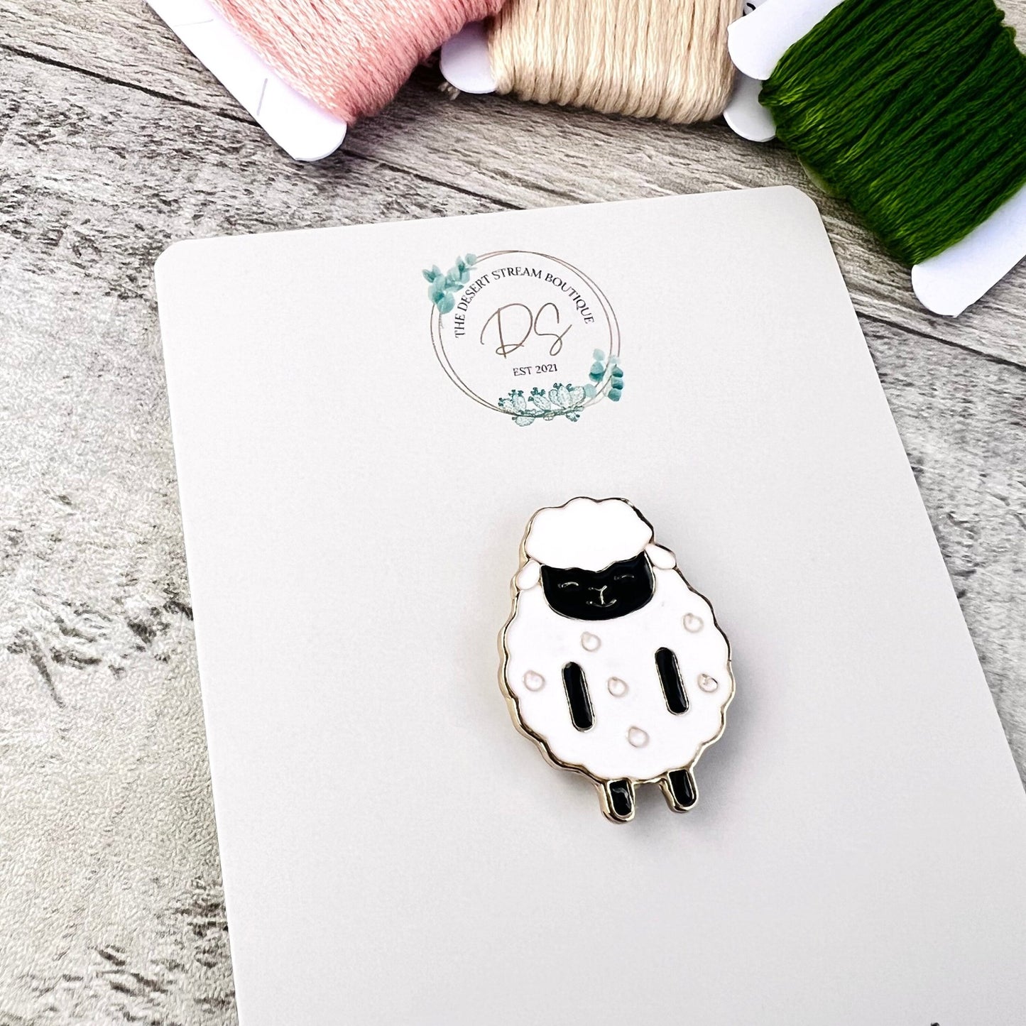 Sheep Needle Minder Needle Threader Magnetic - The Desert Stream Stitch