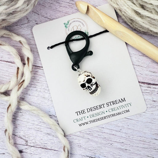 Skull Jumbo Stitch Marker - The Desert Stream Stitch
