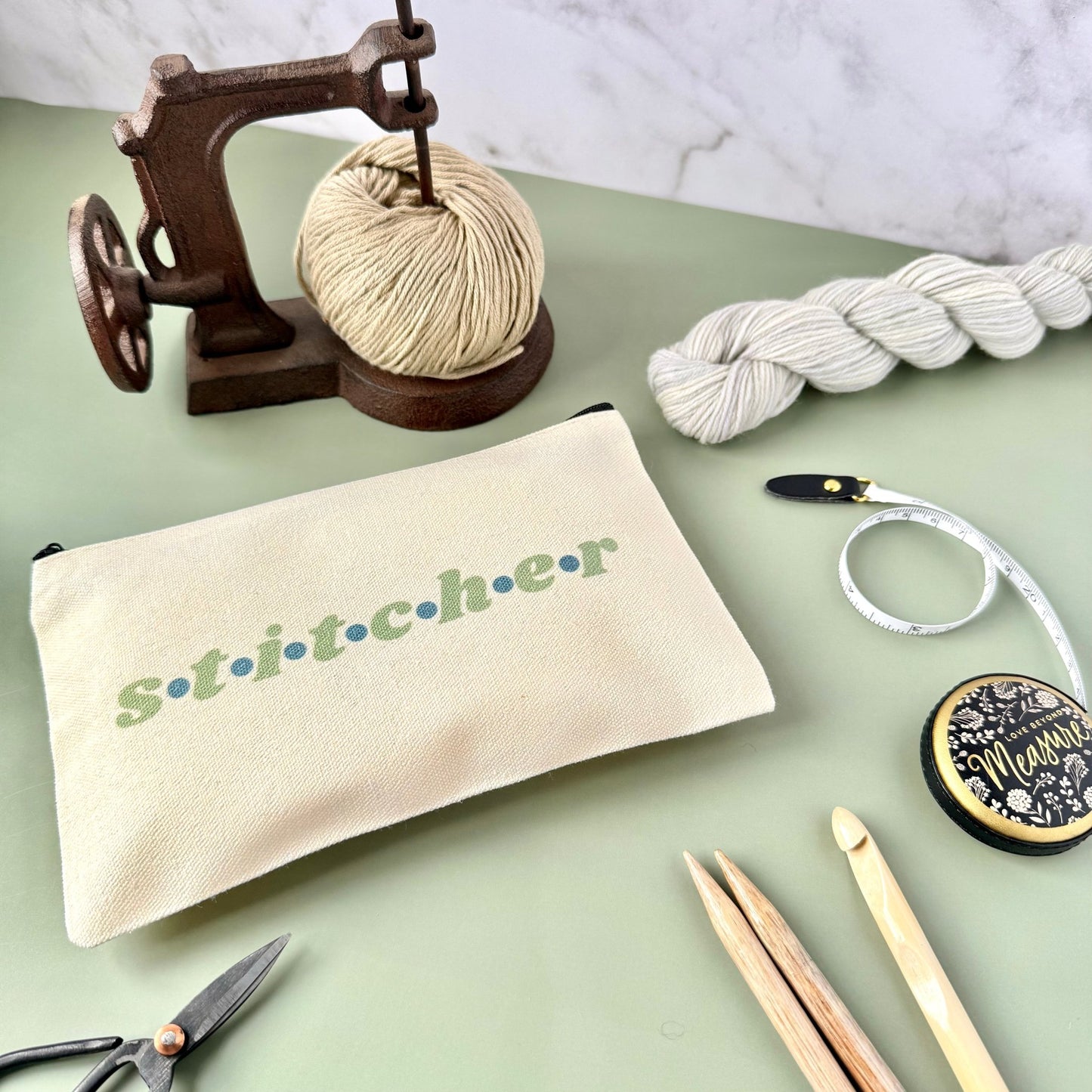 Stitcher Notions Project Zip Bag - The Desert Stream Stitch