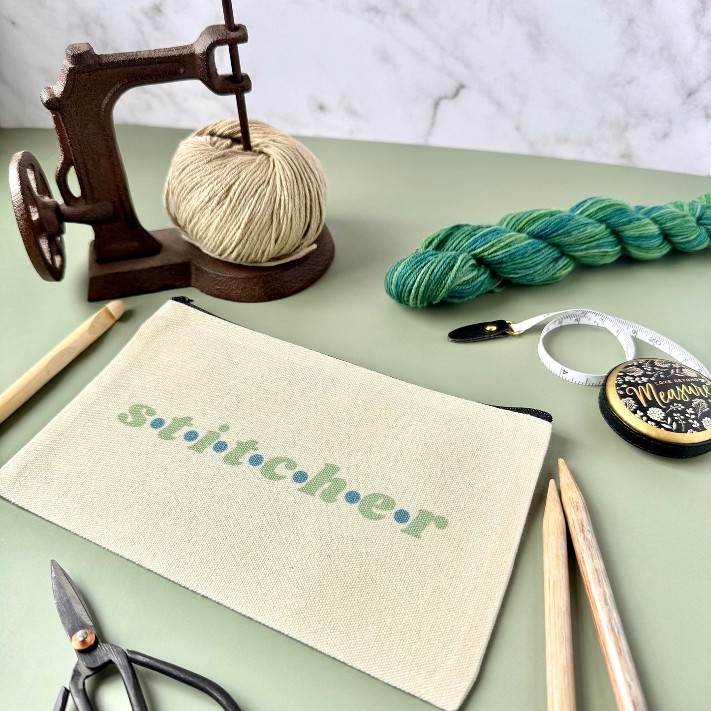 Stitcher Notions Project Zip Bag - The Desert Stream Stitch