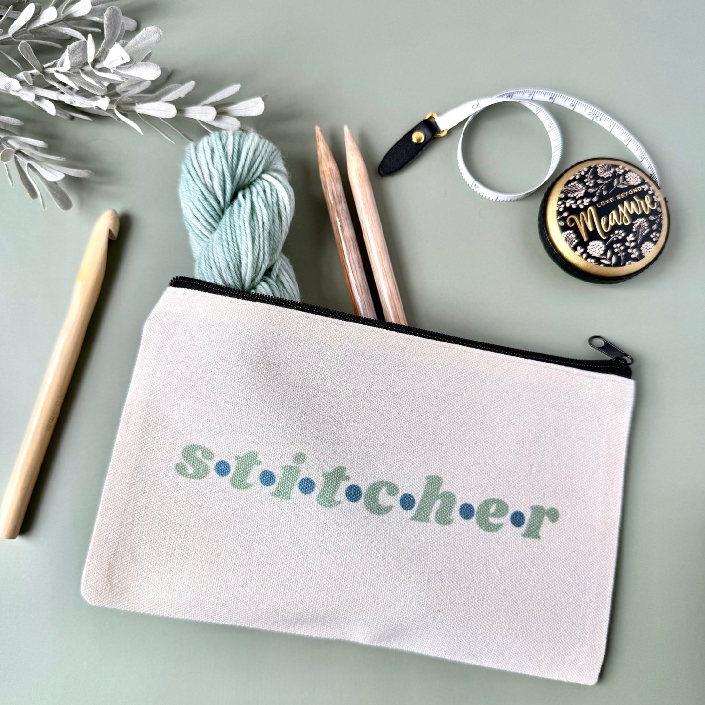 Stitcher Notions Project Zip Bag - The Desert Stream Stitch