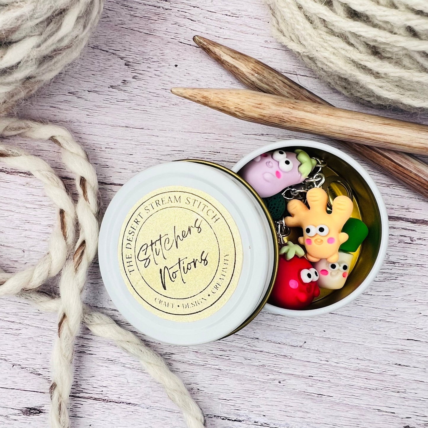 Veggies Stitch Markers - The Desert Stream Stitch