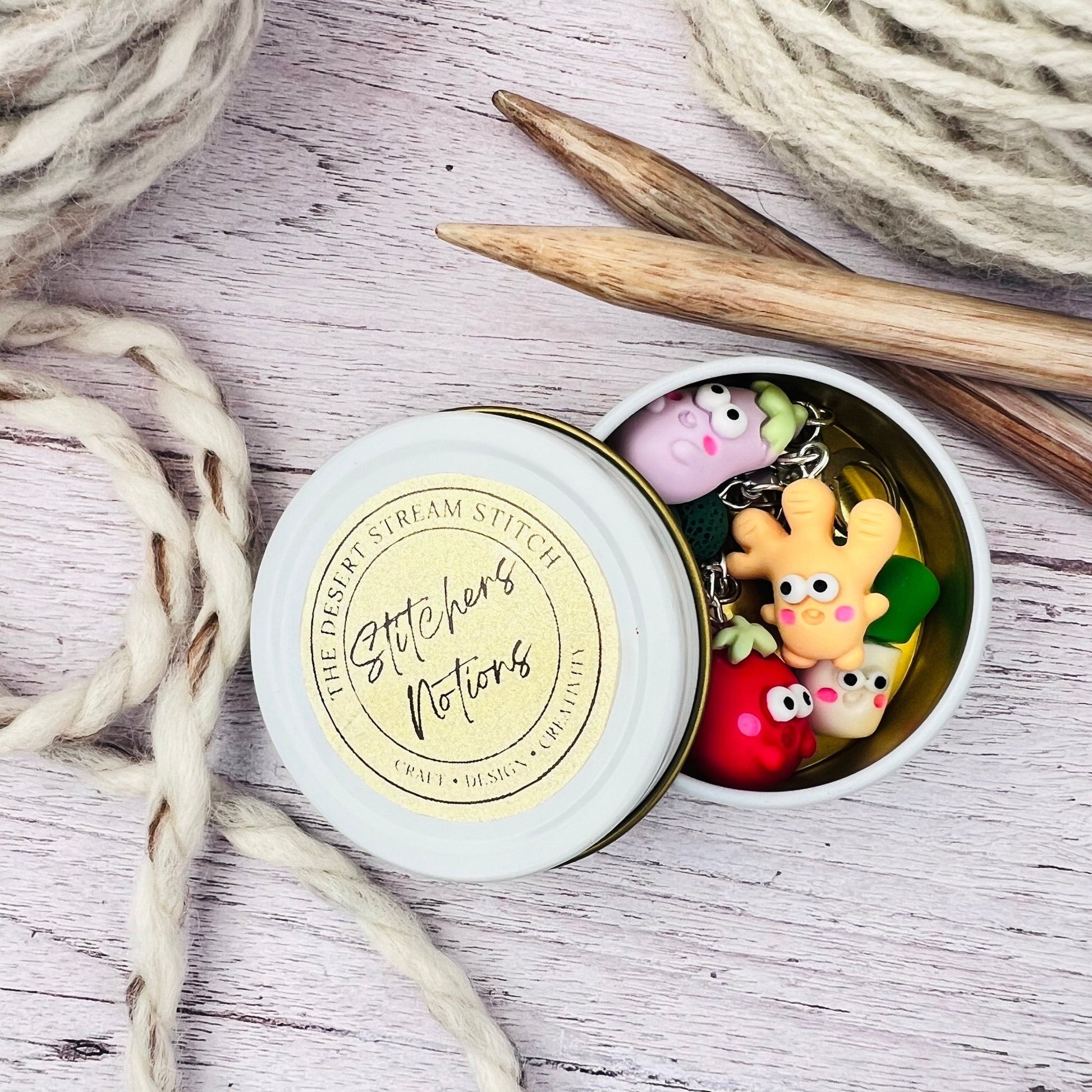 Veggies Stitch Markers - The Desert Stream Stitch