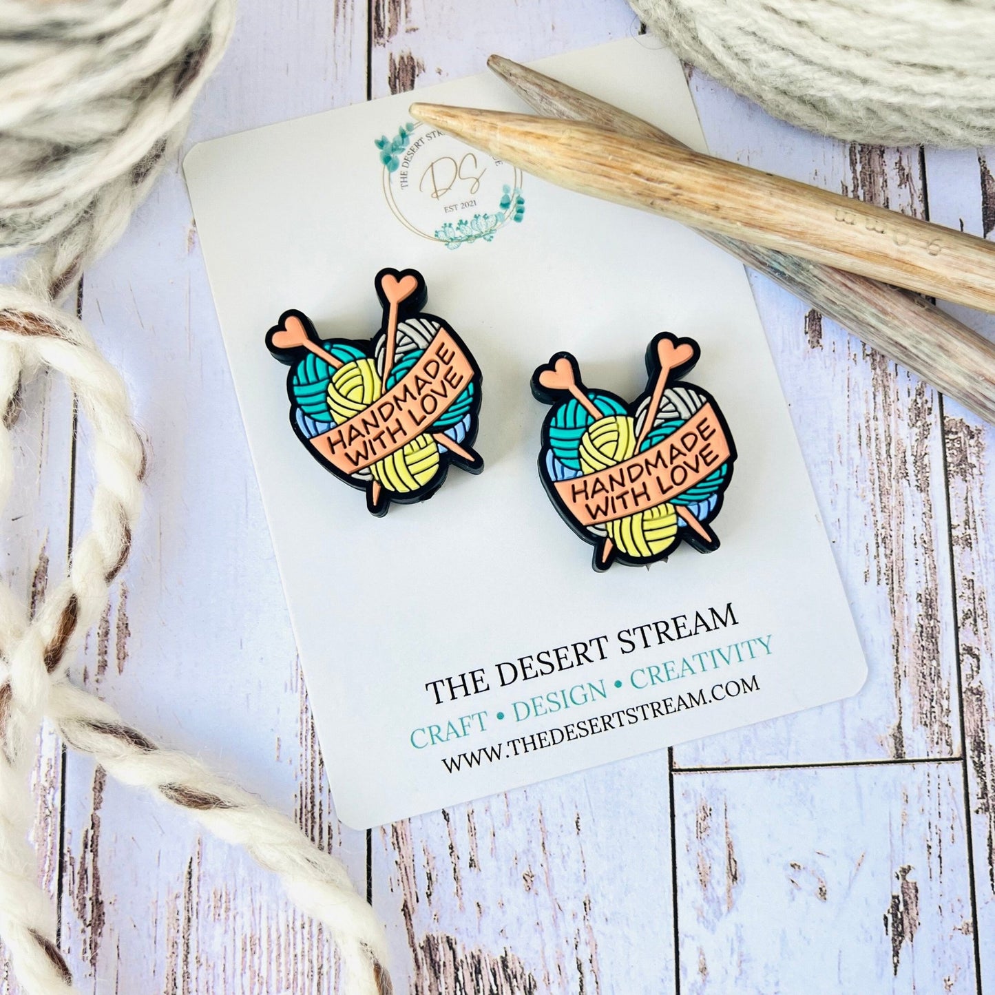 Yarn & Needles Stitch Stoppers Knitting Needle Point Protectors - The Desert Stream Stitch