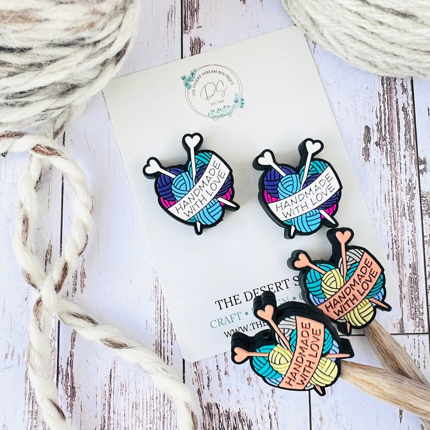 Yarn & Needles Stitch Stoppers Knitting Needle Point Protectors - The Desert Stream Stitch