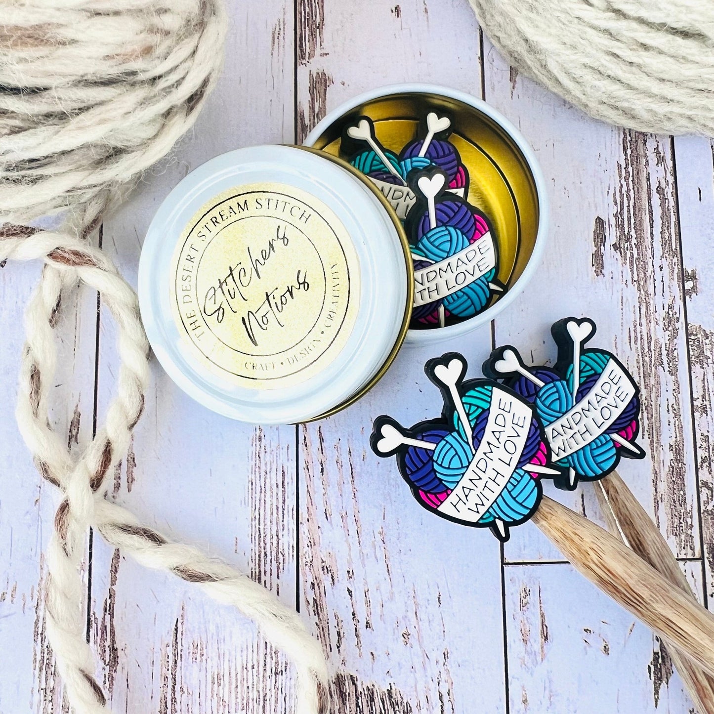 Yarn & Needles Stitch Stoppers Knitting Needle Point Protectors - The Desert Stream Stitch