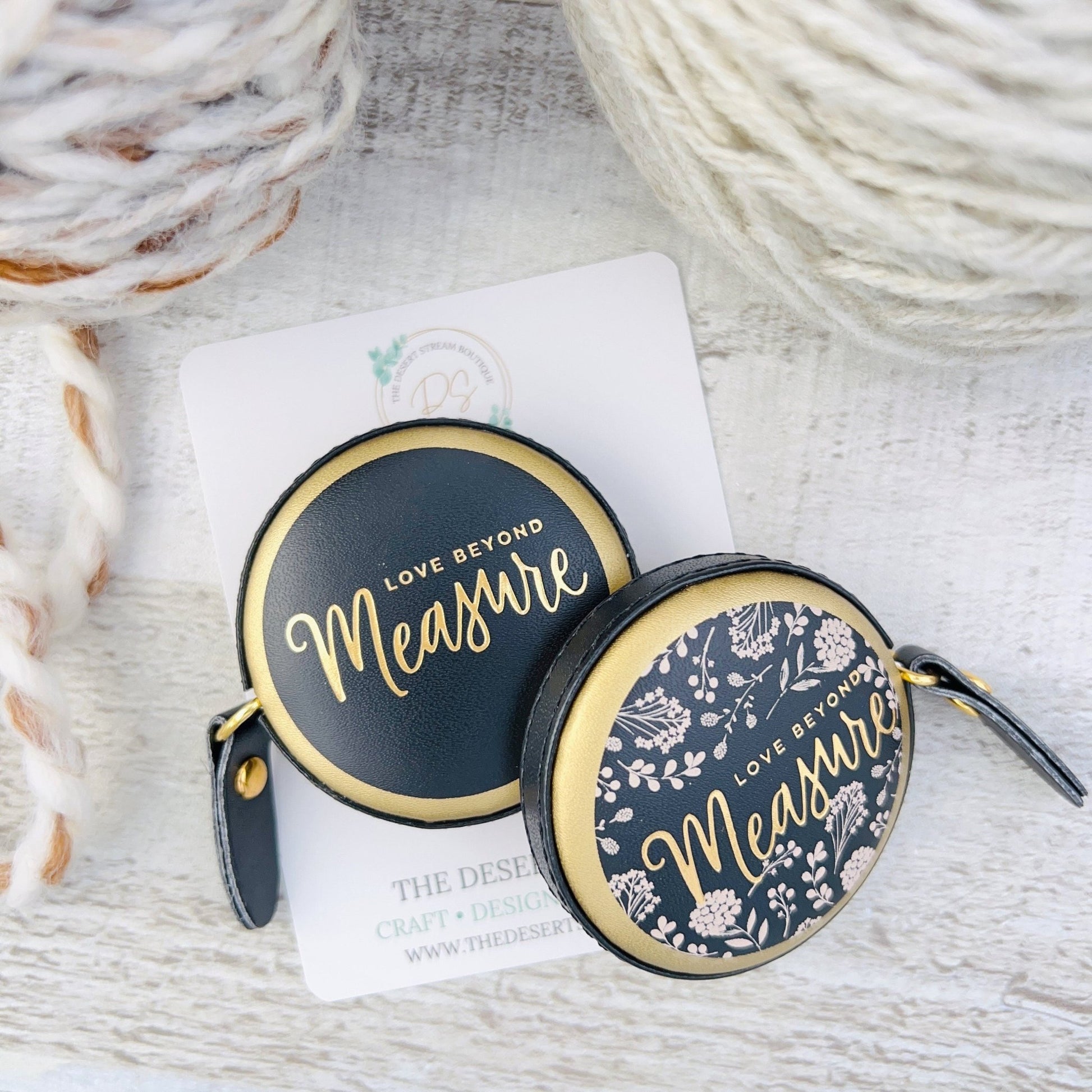 60" Retractable Tape Measure - Love Beyond Measure - The Desert Stream Stitch