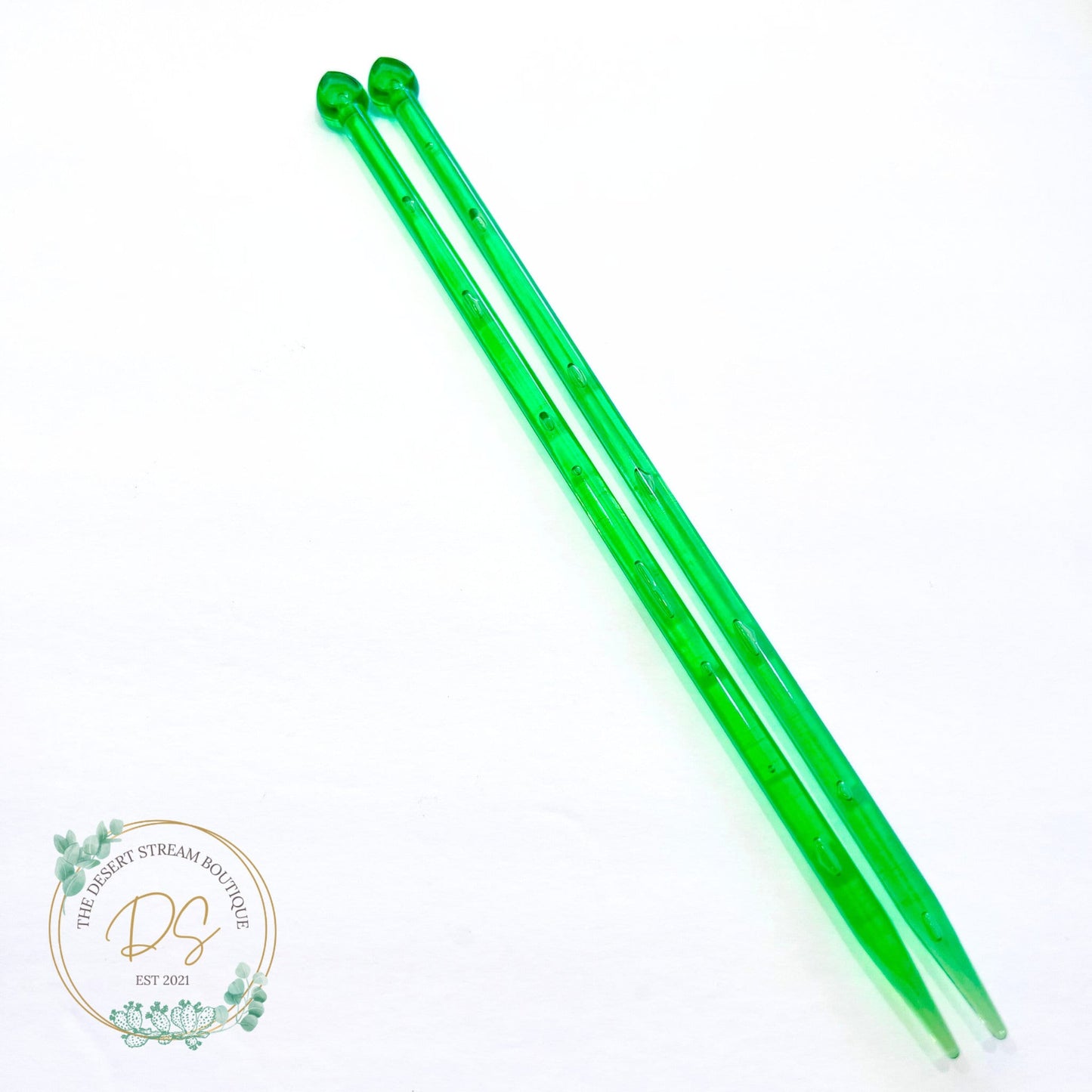 Acrylic Single Point Knitting Needles - The Desert Stream Stitch
