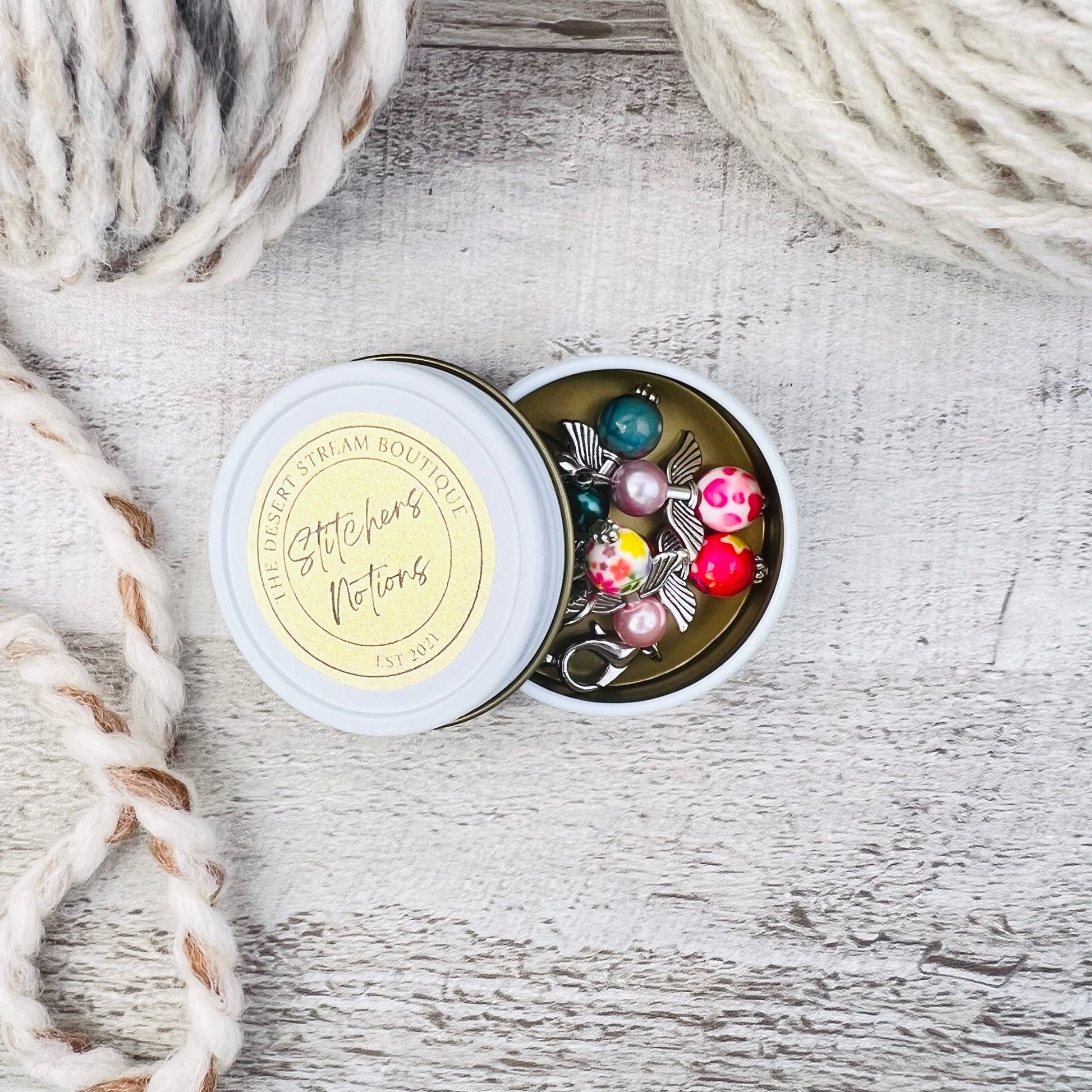Angel Stitch Markers Set - Knitting and Crochet - The Desert Stream Stitch