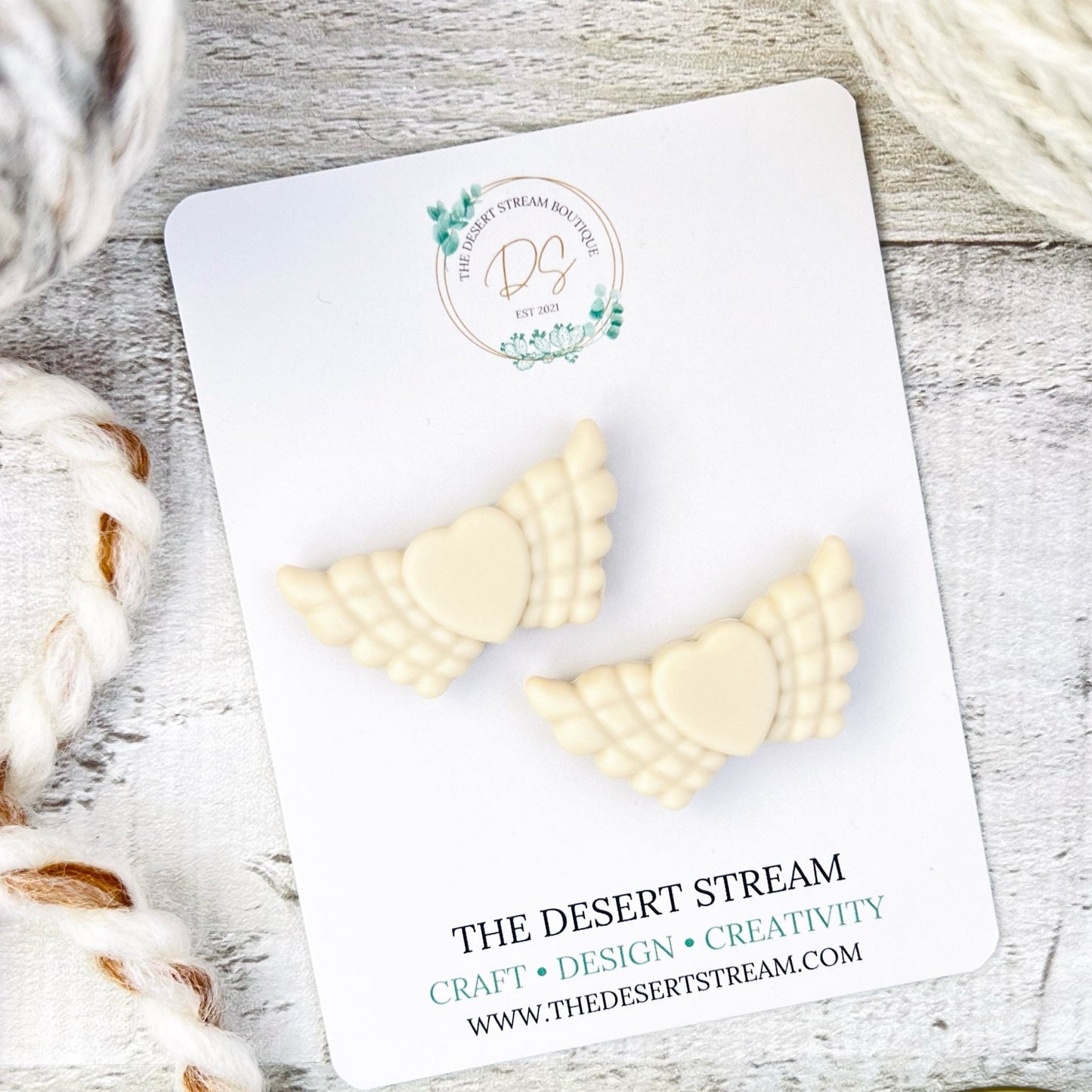 Angel Wings Stitch Stoppers Knitting Needle Point Protectors - The Desert Stream Stitch