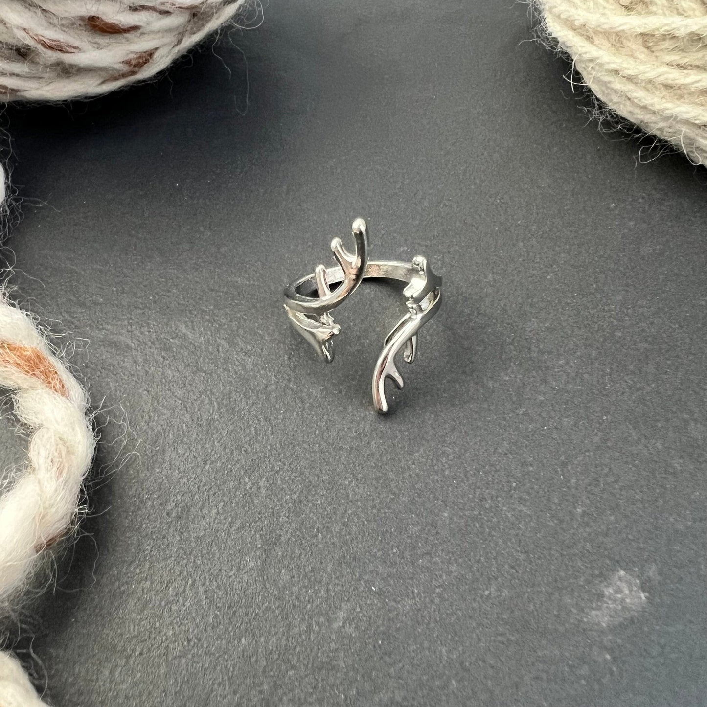 Antlers Adjustable Tension Ring - The Desert Stream Stitch