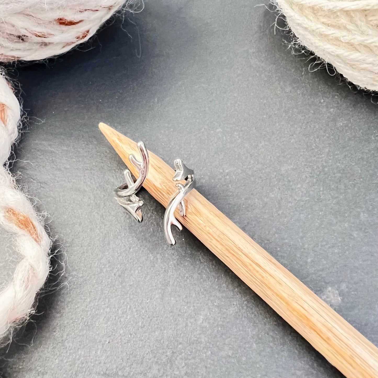 Antlers Adjustable Tension Ring - The Desert Stream Stitch