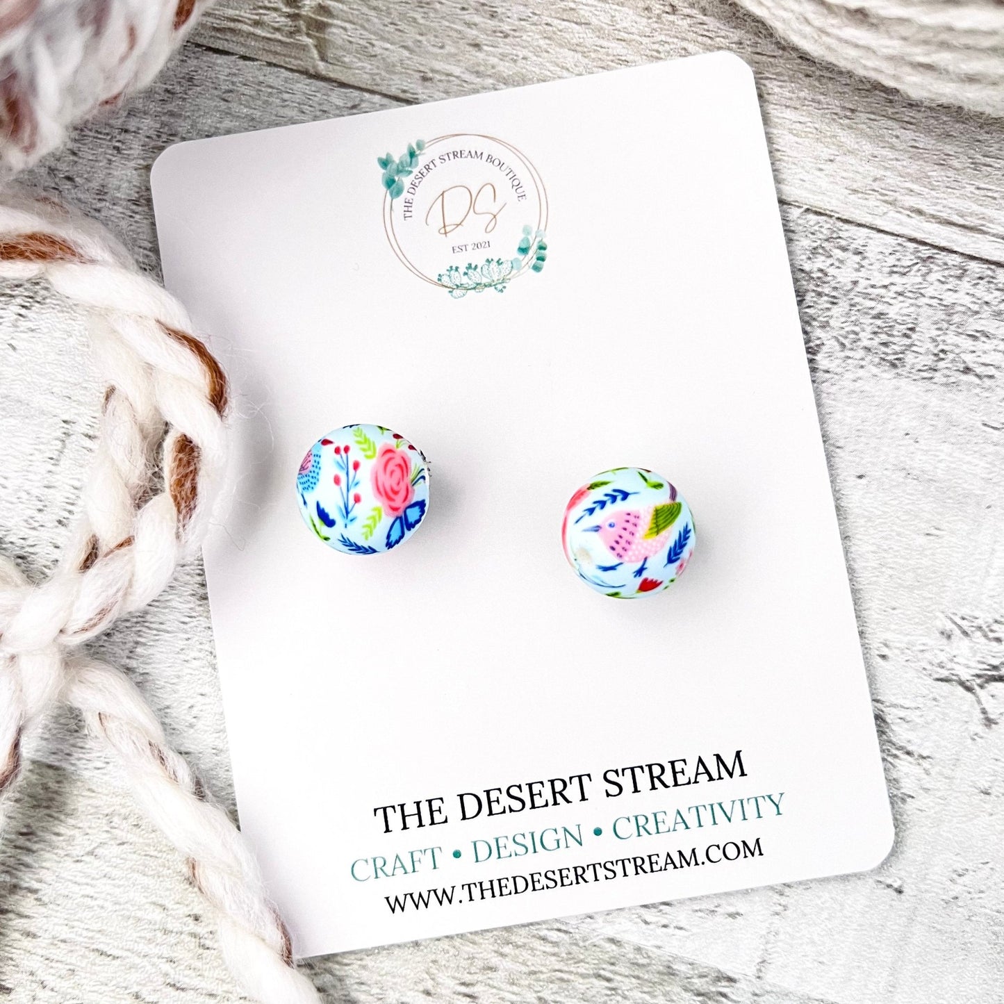 Bird Stitch Stopper Knitting Needle Point Protectors - The Desert Stream Stitch