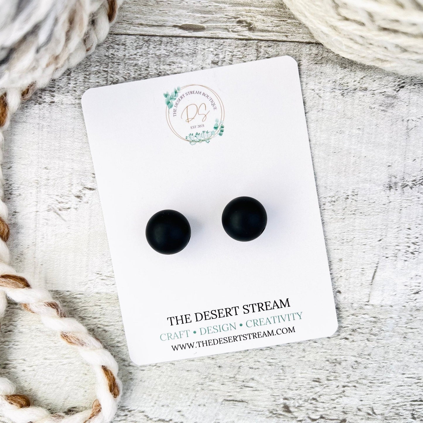 Black Stitch Stoppers Knitting Needle Point Protectors - The Desert Stream Stitch