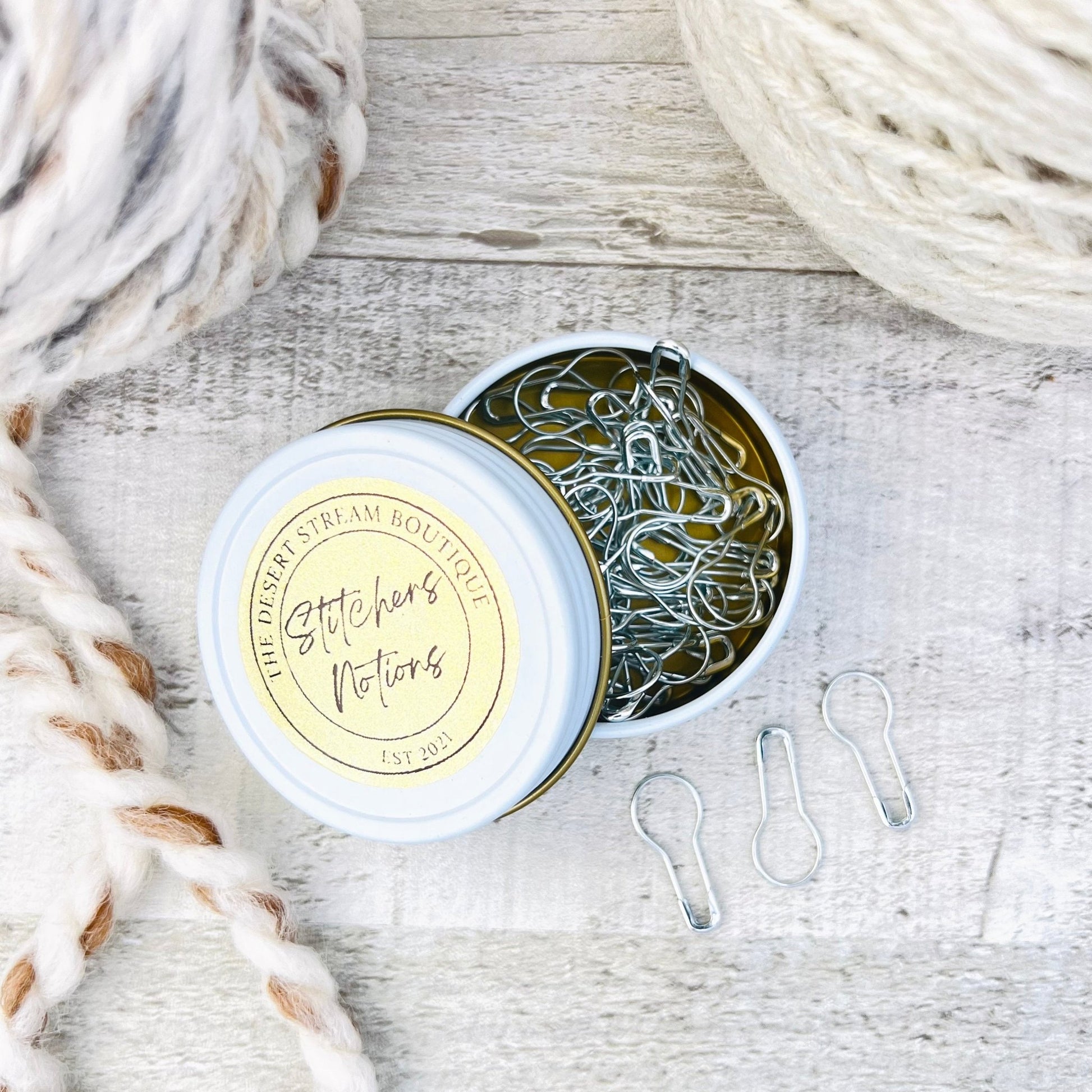 Bulb Stitch Markers Set - Knitting and Crochet - The Desert Stream Stitch