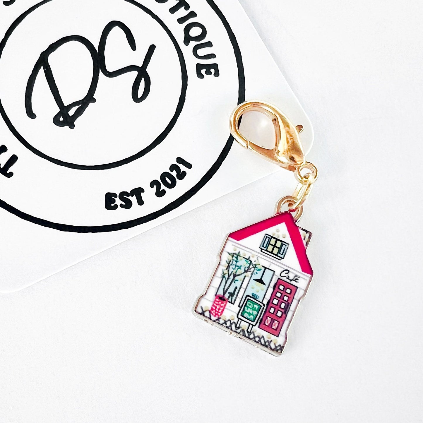 Cafe Stitch Marker - Knitting and Crochet - The Desert Stream Stitch