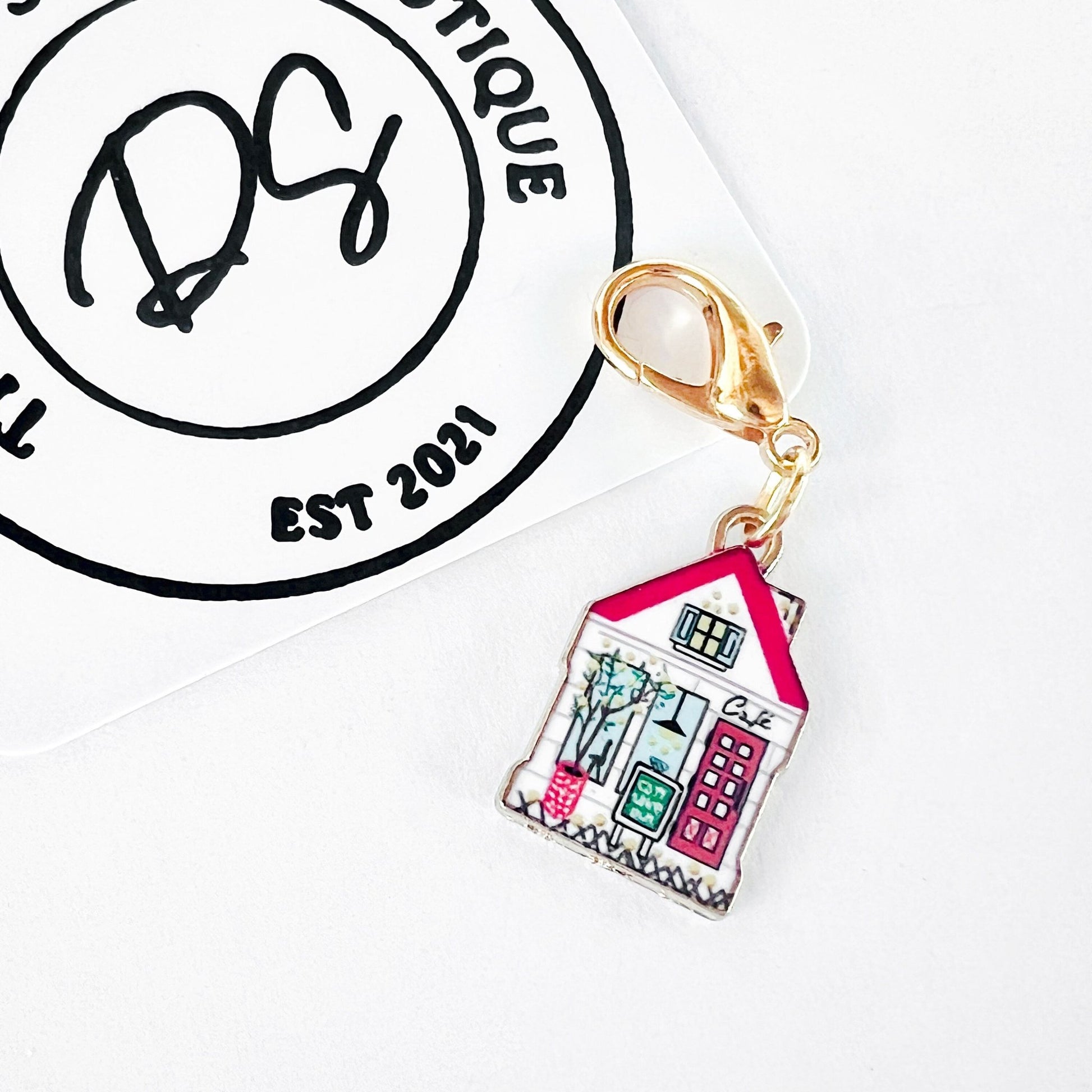 Cafe Stitch Marker - Knitting and Crochet - The Desert Stream Stitch