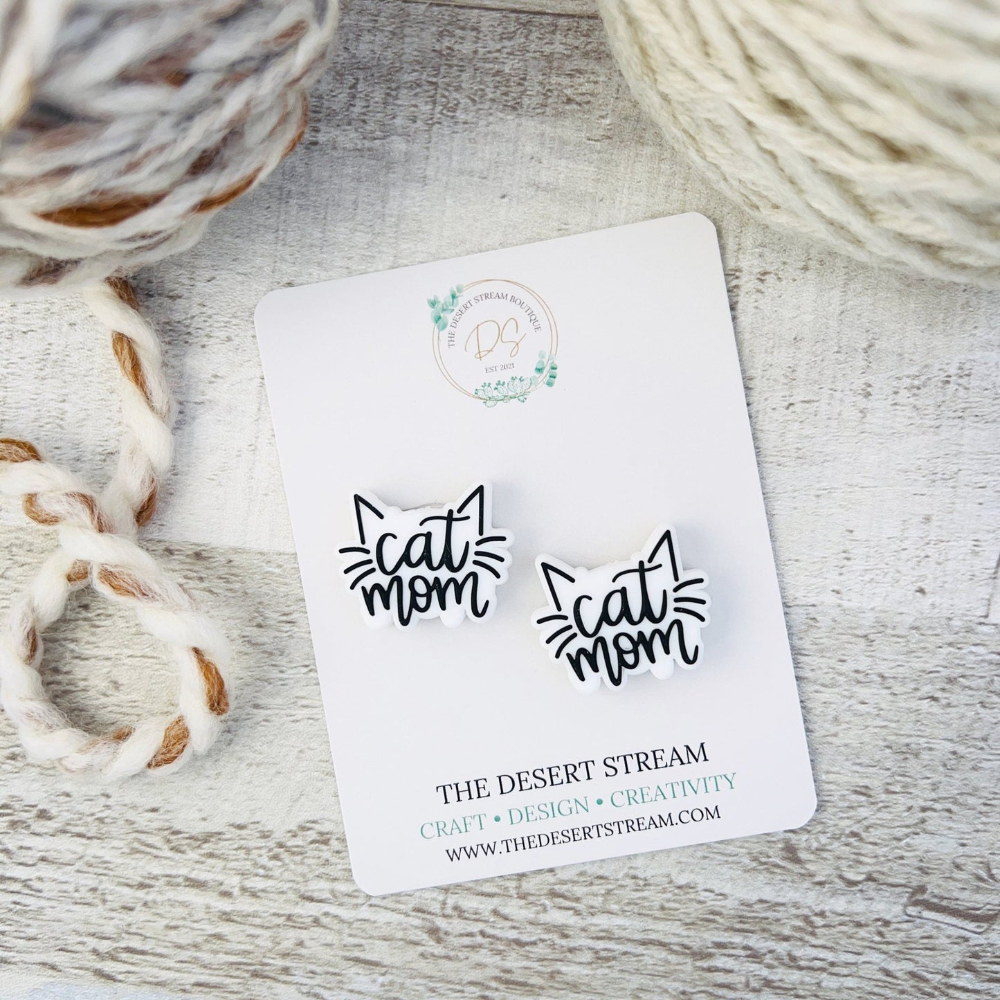 Cat Mom Stitch Stoppers Knitting Needle Point Protectors - The Desert Stream Stitch