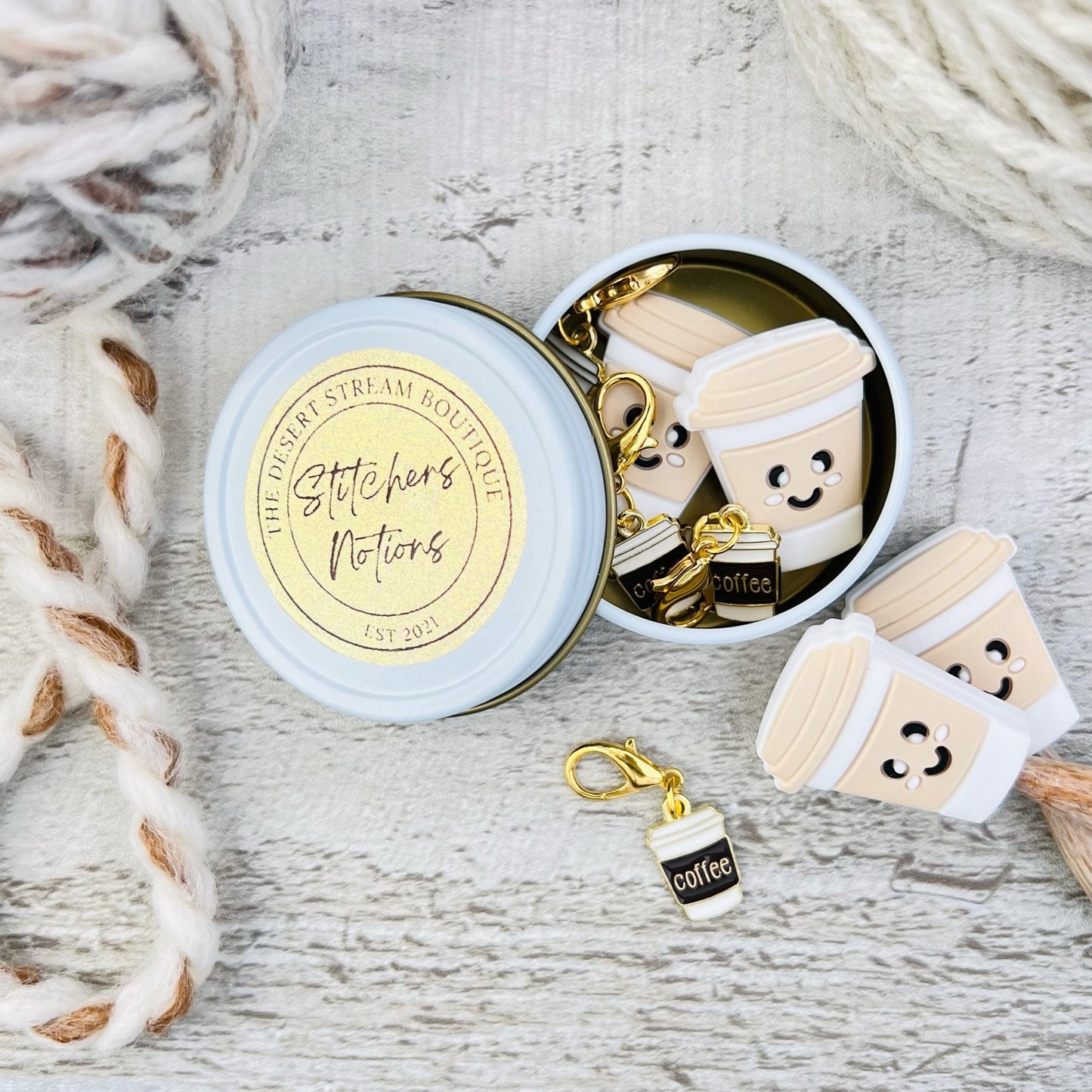 Coffee Stitchers Notions Knitting Set - The Desert Stream Stitch