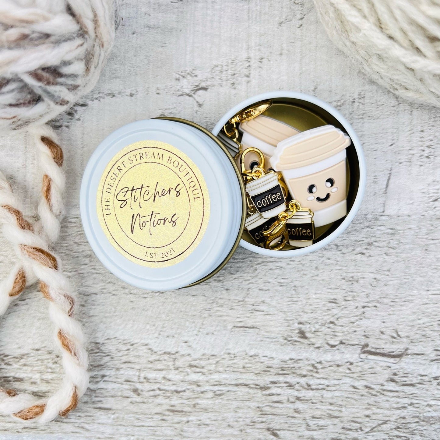 Coffee Stitchers Notions Knitting Set - The Desert Stream Stitch