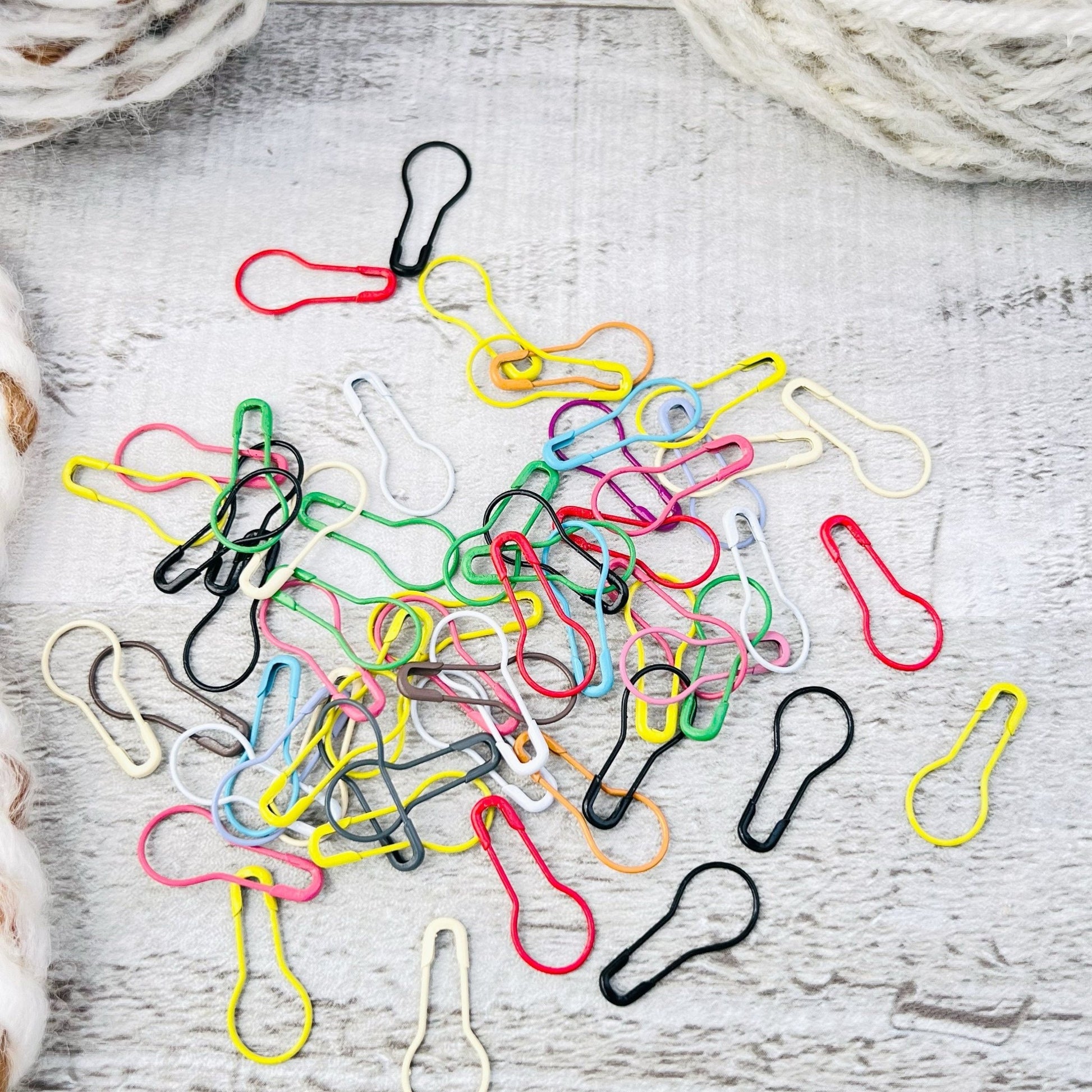 Colored Bulb Stitch Markers Set - Knitting and Crochet - The Desert Stream Stitch