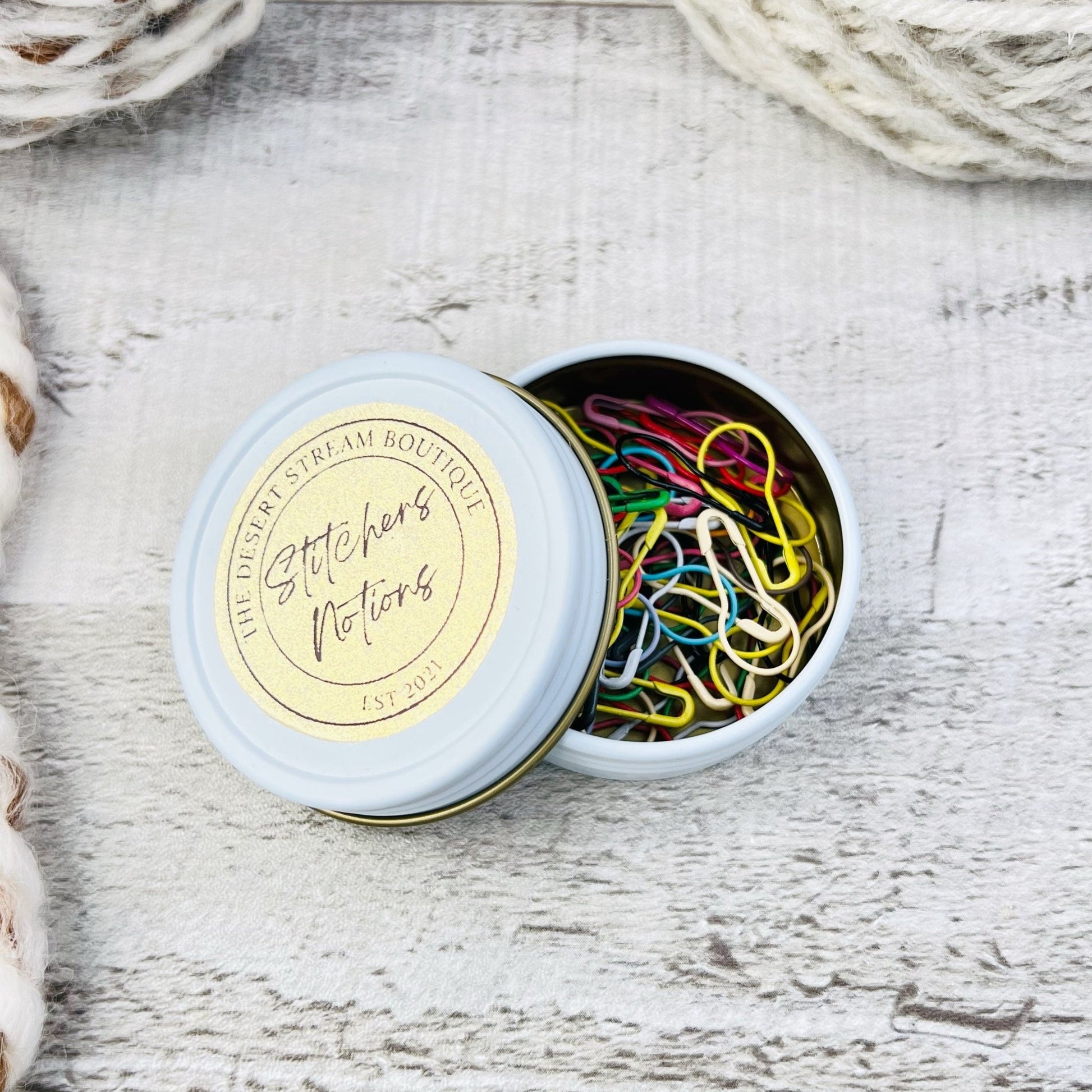 Colored Bulb Stitch Markers Set - Knitting and Crochet - The Desert Stream Stitch