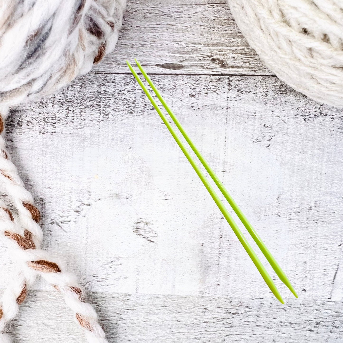 Colorful Double Point Plastic Knitting Needles - Set of 2 - The Desert Stream Stitch