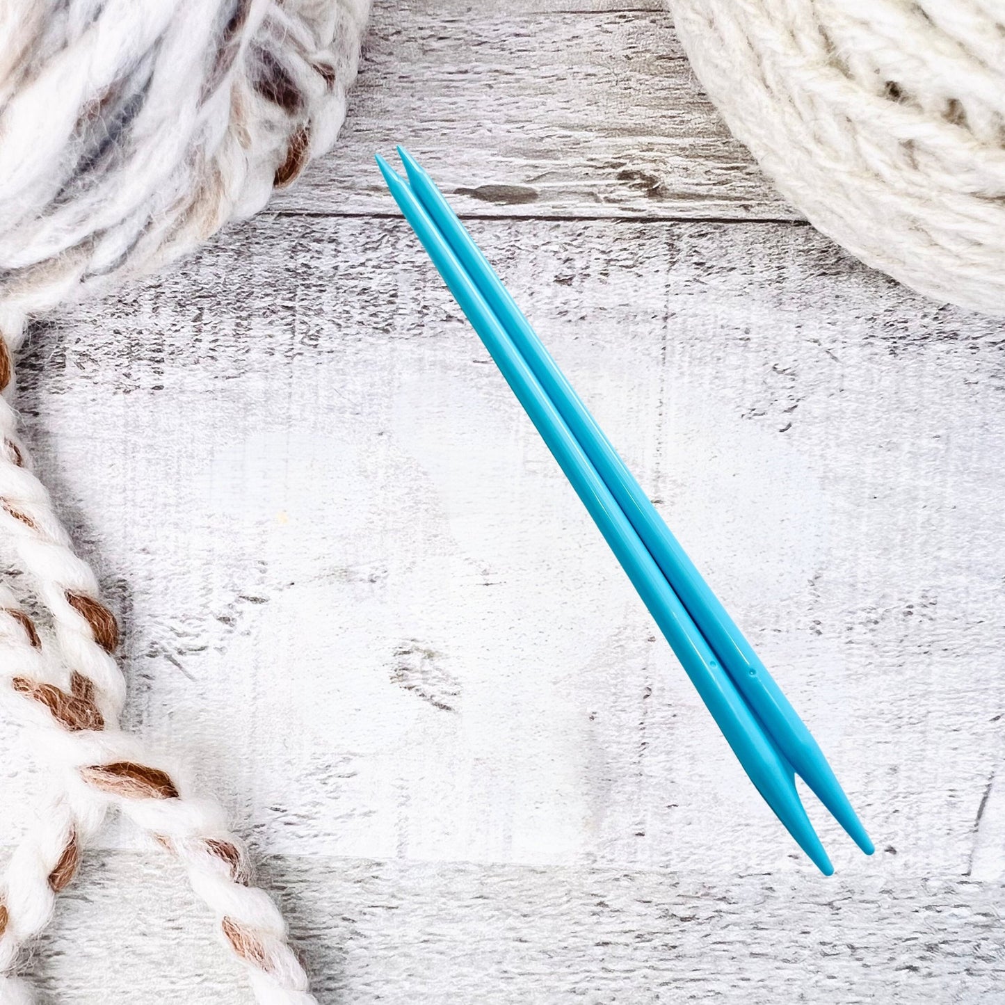 Colorful Double Point Plastic Knitting Needles - Set of 2 - The Desert Stream Stitch