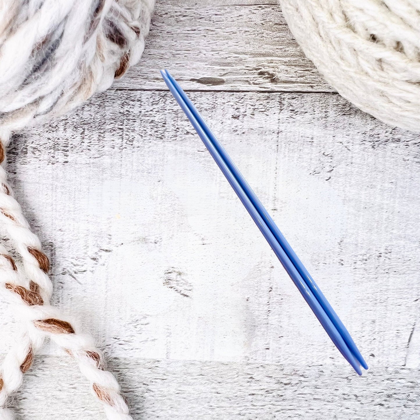 Colorful Double Point Plastic Knitting Needles - Set of 2 - The Desert Stream Stitch