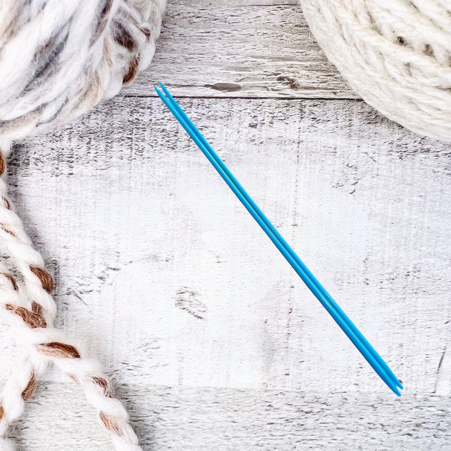 Colorful Double Point Plastic Knitting Needles - Set of 2 - The Desert Stream Stitch