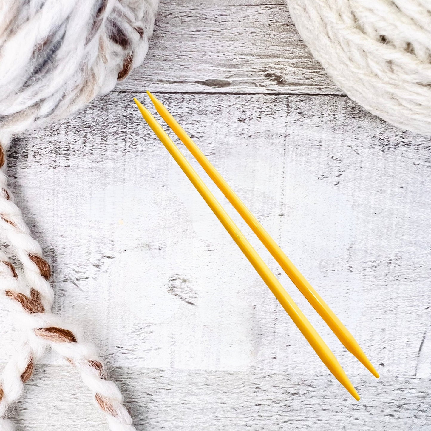 Colorful Double Point Plastic Knitting Needles - Set of 2 - The Desert Stream Stitch