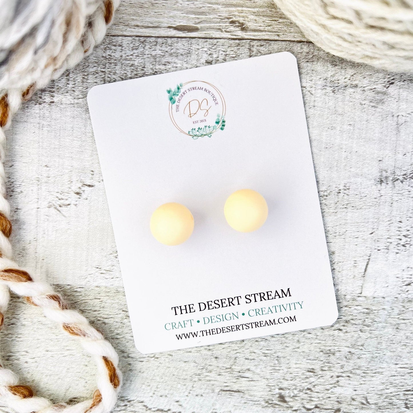 Cream Stitch Stoppers Knitting Needle Point Protectors - The Desert Stream Stitch