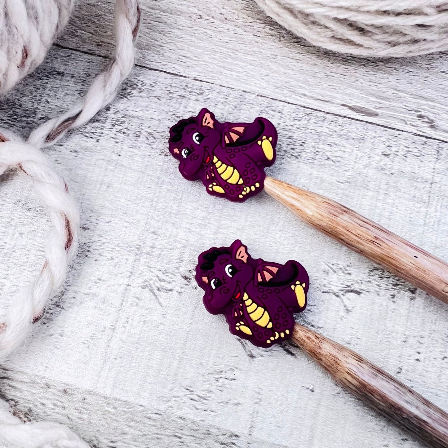 Dragon Stitch Stoppers Knitting Needle Point Protectors - The Desert Stream Stitch