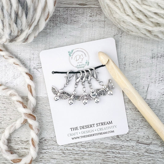 Fairy Stitch Markers Set - Knitting and Crochet - The Desert Stream Stitch