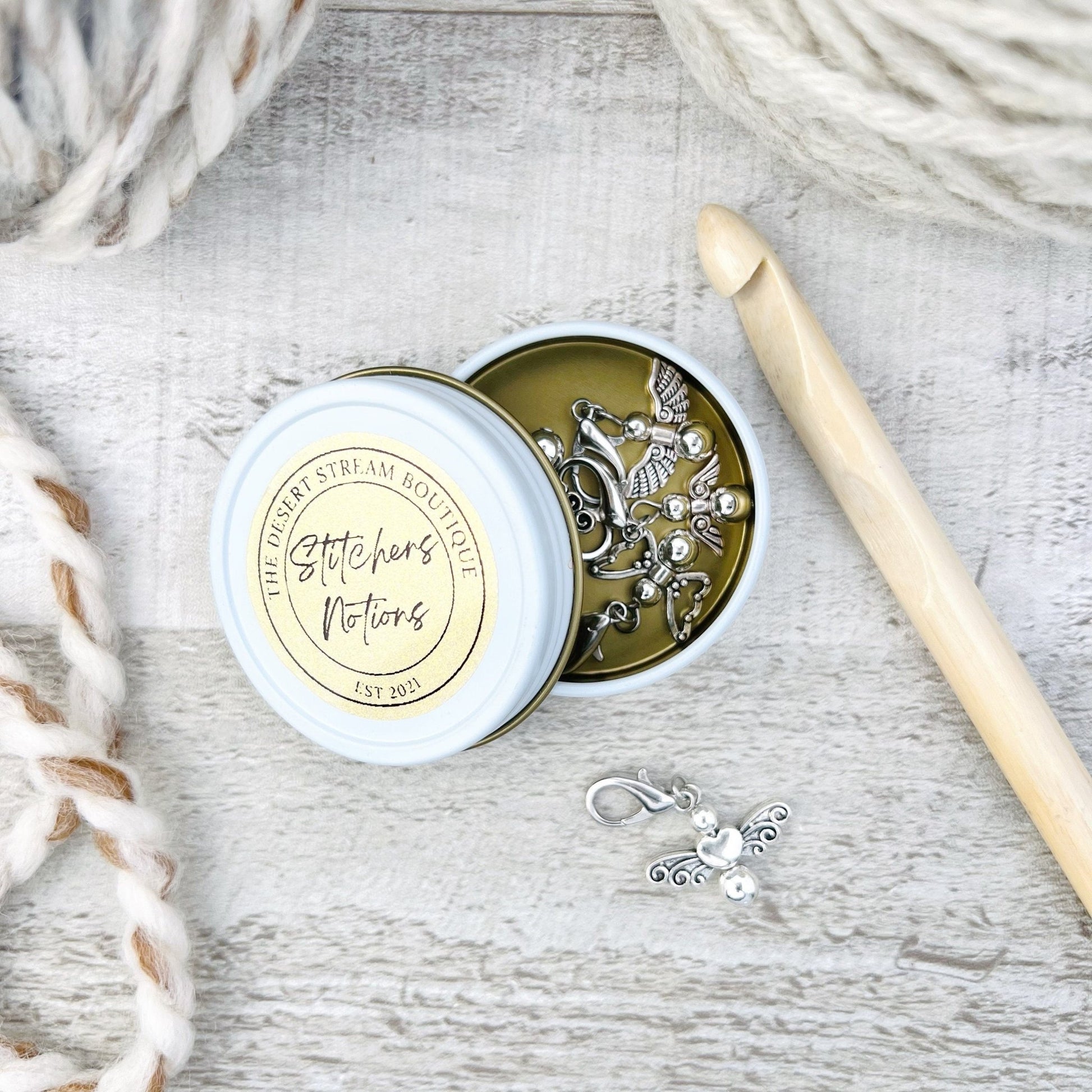 Fairy Stitch Markers Set - Knitting and Crochet - The Desert Stream Stitch