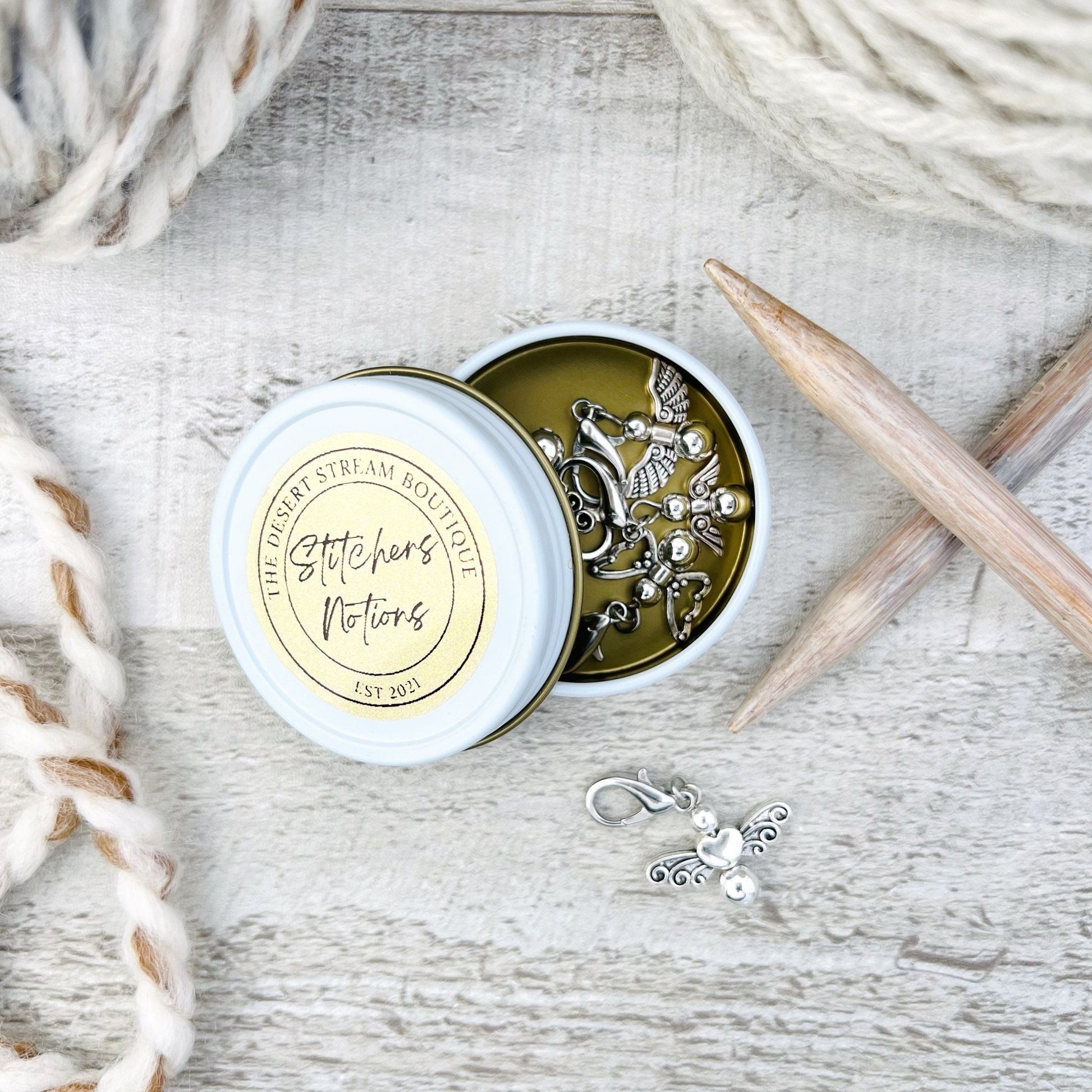 Fairy Stitch Markers Set - Knitting and Crochet - The Desert Stream Stitch