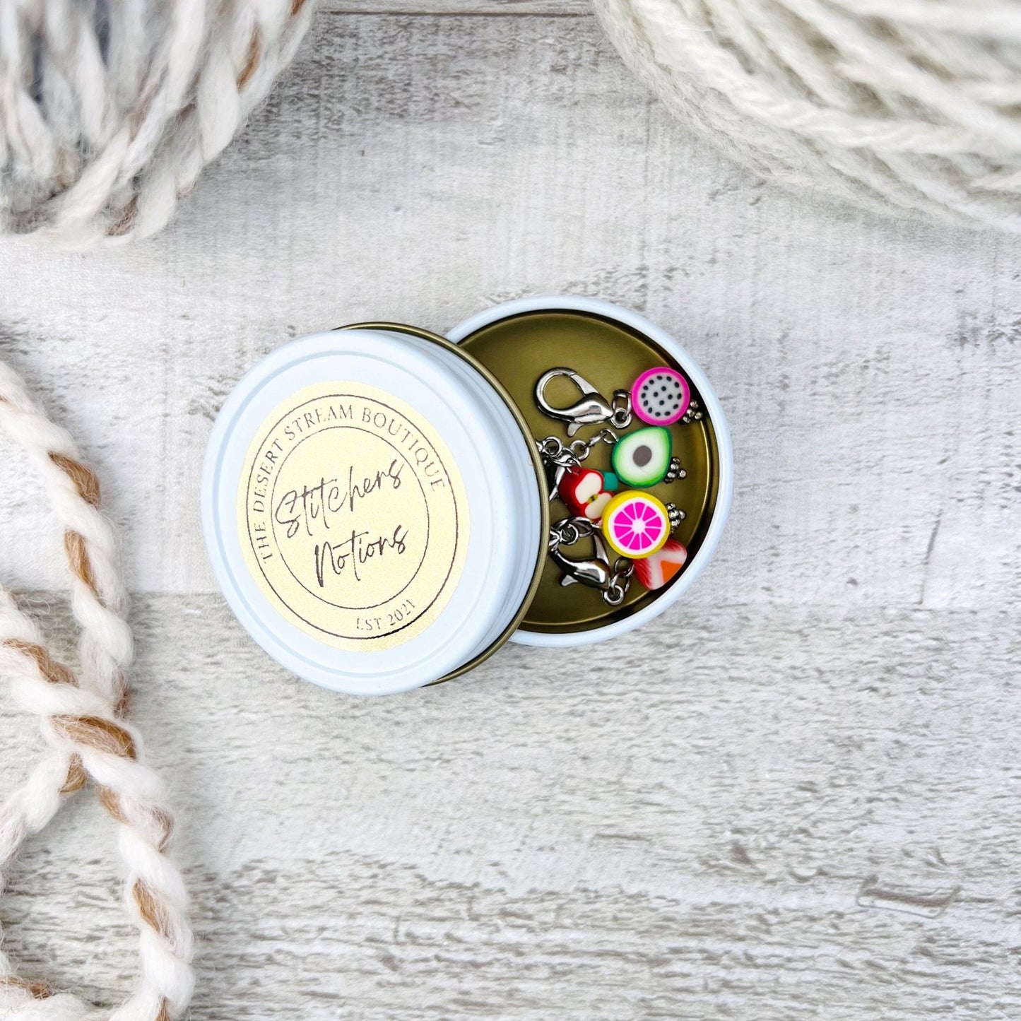 Fruit Stitch Markers Set - Knitting and Crochet - The Desert Stream Stitch