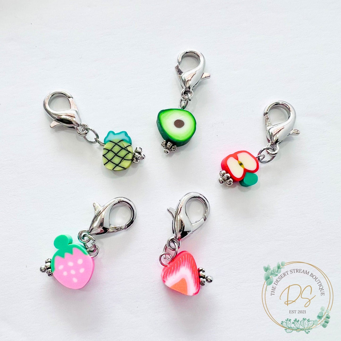 Fruit Stitch Markers Set - Knitting and Crochet - The Desert Stream Stitch