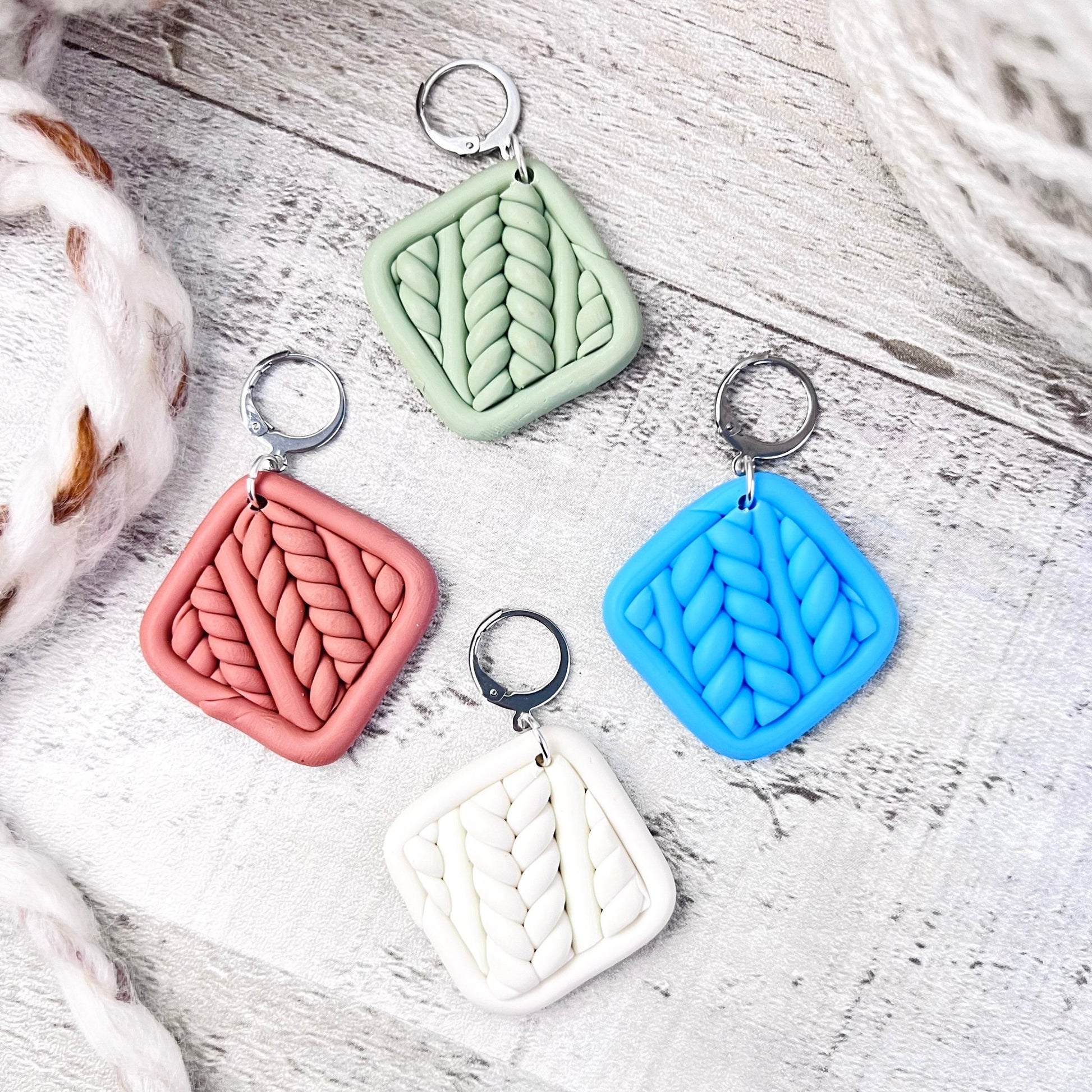 Granny Square Stitch Markers - The Desert Stream Stitch