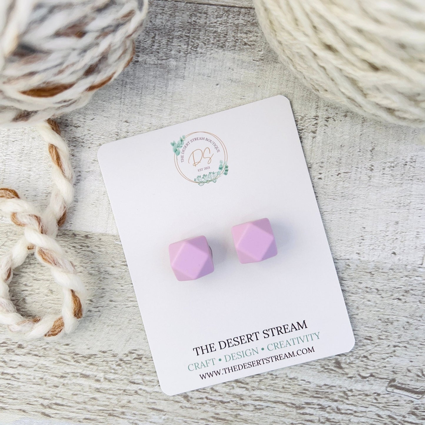 Hexagon Stitch Stoppers Knitting Needle Point Protectors - The Desert Stream Stitch